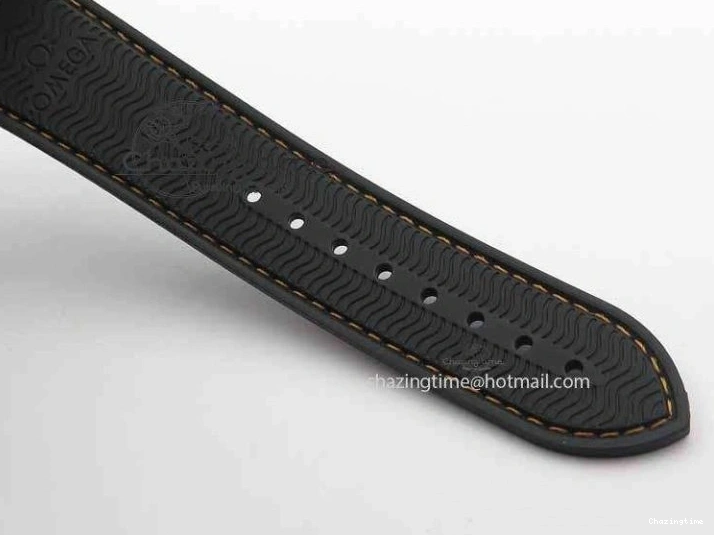 0131 Planet Ocean Master Chrono 45mm SS OM 1:1 Best Edition Black Dial Orange 12 On Rubber Strap A Durable 8169